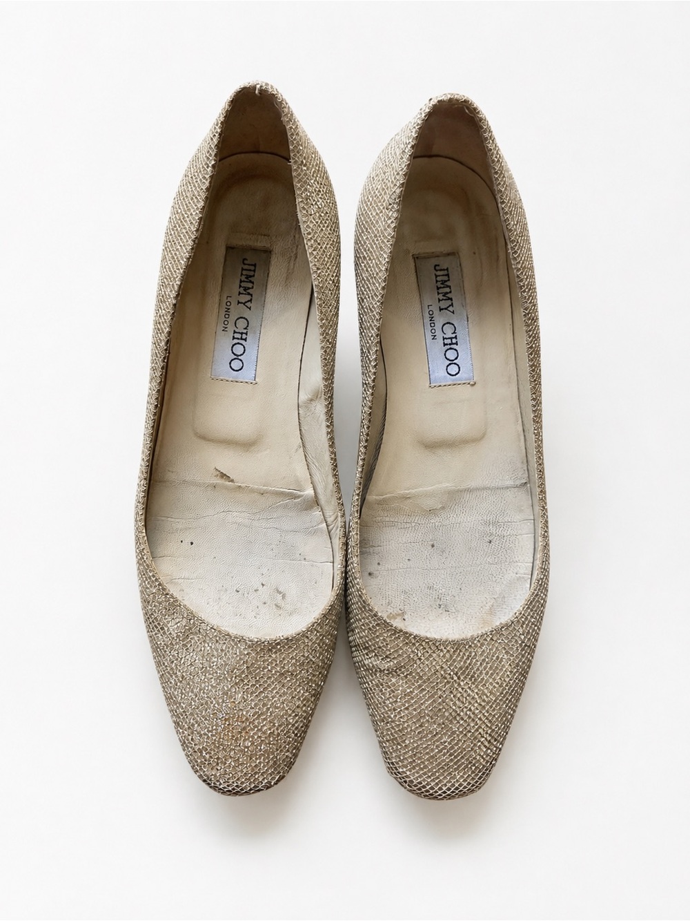 Jimmy Choo Women's Cream Woven Ballet Flats 36/6